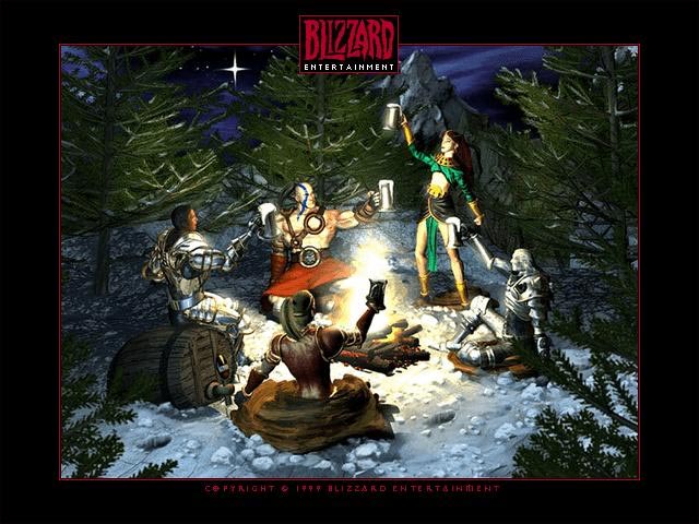 Image réalisée par Blizzard pour noël 1999
