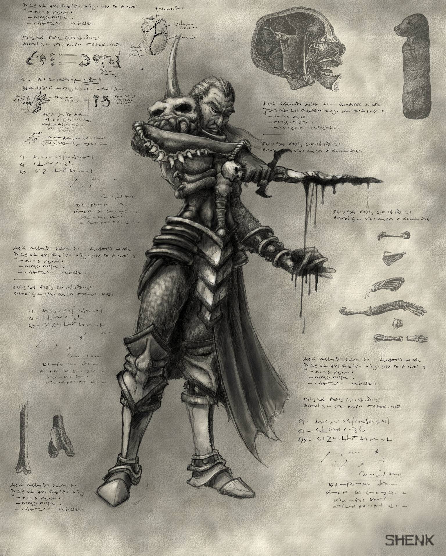 Image tirée du développement des classes de Diablo II.