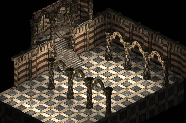 Image tirée du développement des environnements de Diablo II.