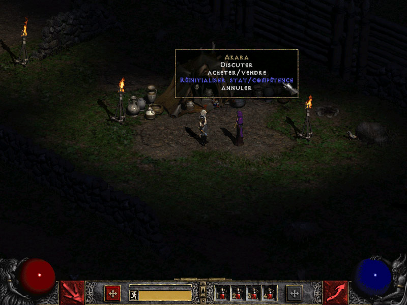 Le respec des stats et compétences dans le patch 1.13 de Diablo II.
